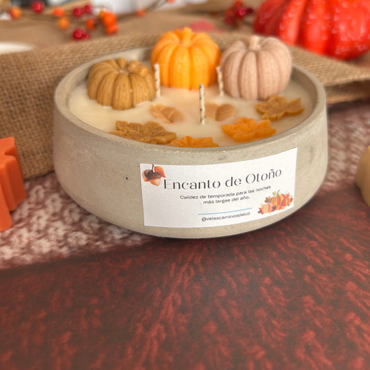 VELA OTOÑO EN BOWL DE CEMENTO